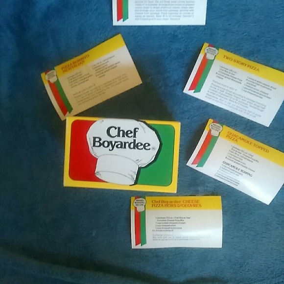 Vintage Chef Boyardee Recipe Box w/5 recipes - Picture 7 of 7